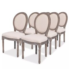 Обеденные стулья, 6 шт., коричневые цена и информация | Стулья для кухни и столовой | kaup24.ee