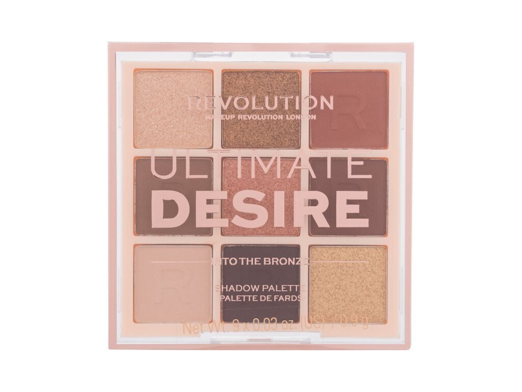 Lauvärvipalett Makeup Revolution London Ultimate Desire 8,1 g, Into The Bronze цена и информация | Ripsmetušid, lauvärvid, silmapliiatsid, seerumid | kaup24.ee