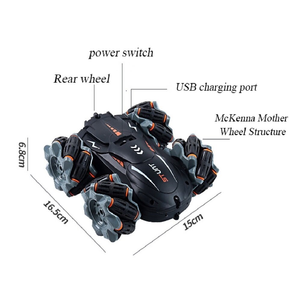 Juhtpaneeliga raadio teel juhitav RC auto, must hind ja info | Poiste mänguasjad | kaup24.ee