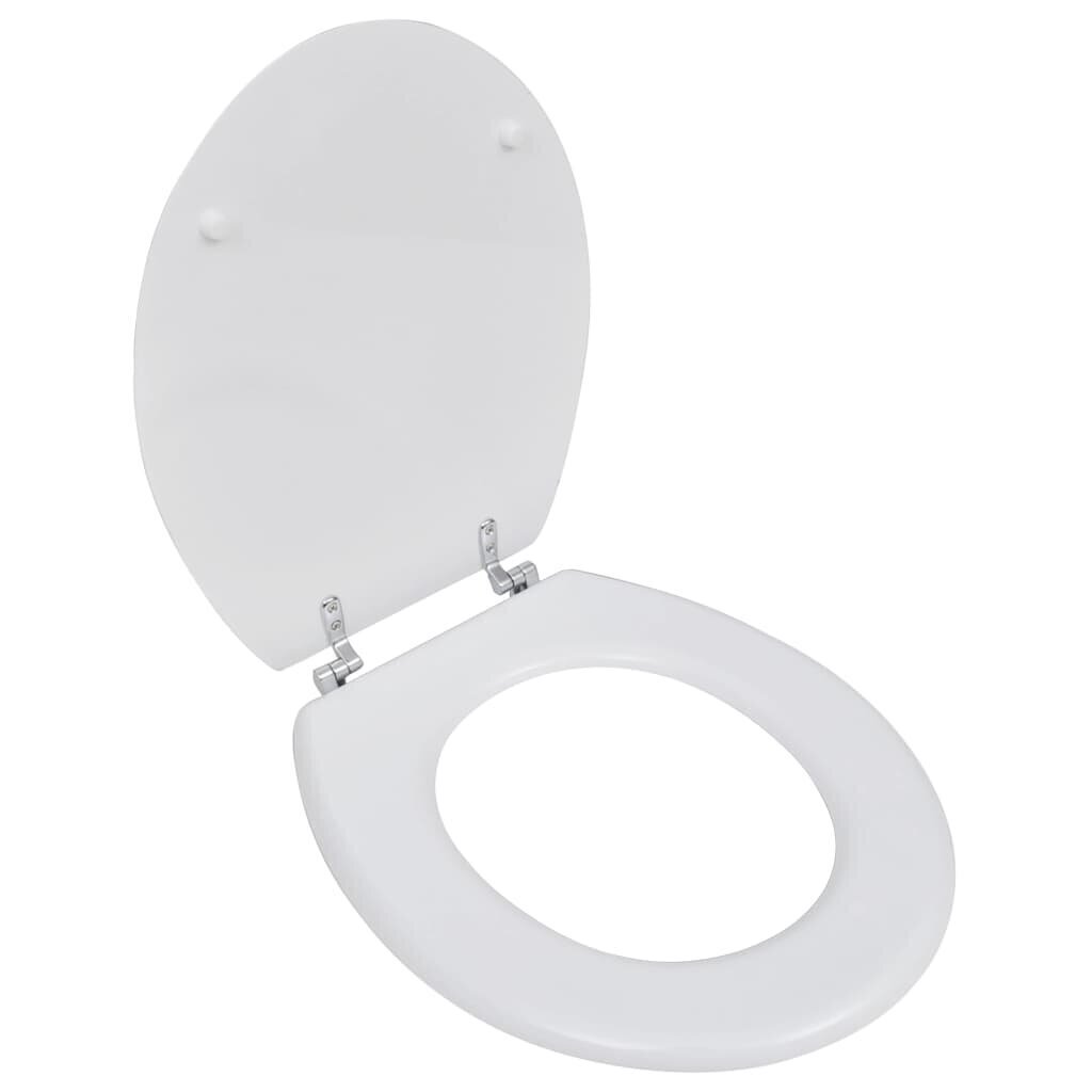 Prill-laud MDF-ist lihtsa disainiga valge цена и информация | WC-poti tarvikud | kaup24.ee