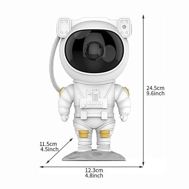 Valgusefektide astronaut, projektor LED 3D цена и информация | Arendavad mänguasjad | kaup24.ee