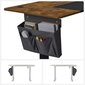 Reguleeritava kõrgusega laud vintage pruun must hind ja info | Arvutilauad, kirjutuslauad | kaup24.ee