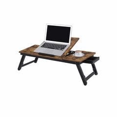 Лоток для ноутбука с регулируемой высотой в индустриальном стиле цена и информация | Компьютерные, письменные столы | kaup24.ee