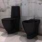 Keraamiline tualettpoti ja bidee komplekt, must цена и информация | WС-potid | kaup24.ee