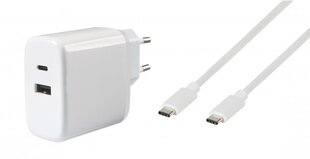 Зарядное устройство VIVANCO Dual, USB Type C, 65Вт цена и информация | Зарядные устройства для телефонов | kaup24.ee