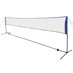 vidaXL sulgpallivõrk sulgpallidega 600 x 155 cm цена и информация | Бадминтон | kaup24.ee