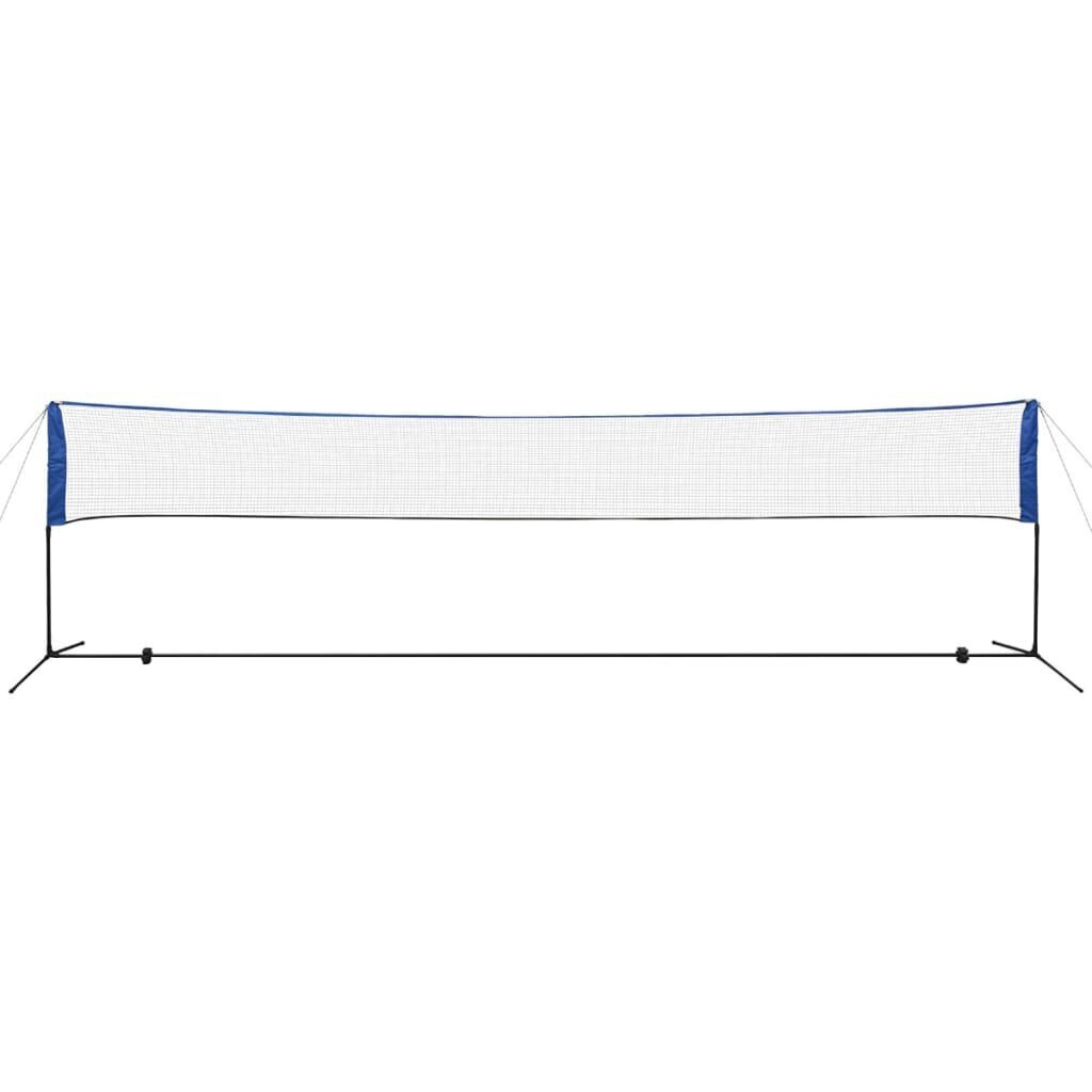 vidaXL sulgpallivõrk sulgpallidega 600 x 155 cm цена и информация | Sulgpall | kaup24.ee