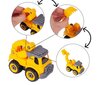 Konstruktormasinad, kruvikeerajaga veokid, 4 tk. цена и информация | Poiste mänguasjad | kaup24.ee