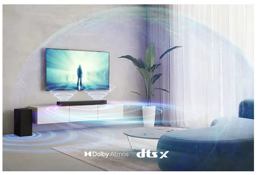 LG 3.1.2 Dolby Atmos Soundbar S75Q.DEUSLLK hind ja info | Koduaudio ja "Soundbar" süsteemid | kaup24.ee