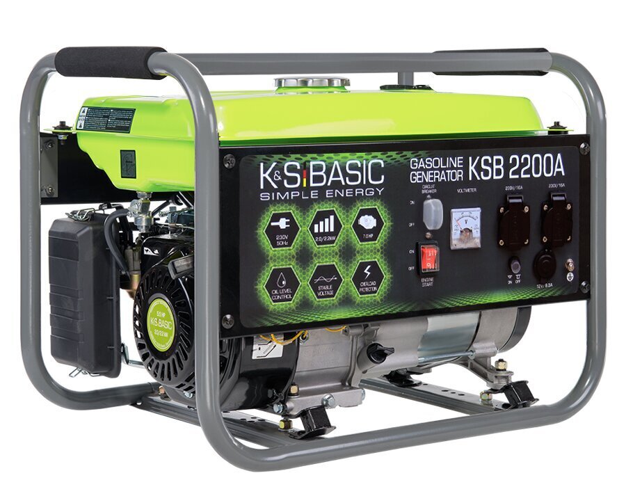 Bensiini elektrigeneraator Konner&Sohnen KSB 2200A hind ja info | Generaatorid | kaup24.ee