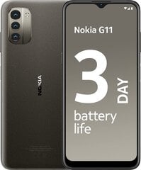 Nokia G11 4/64GB Dual SIM Grey цена и информация | Мобильные телефоны | kaup24.ee