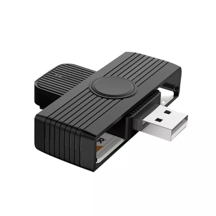 ID-kaardi lugeja Rocketek CR318 hind ja info | USB jagajad, adapterid | kaup24.ee