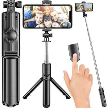 Selfie Stick Statiiv kaugjuhtimispuldiga Bluetooth 3 in 1 (Selfie Stick) hind ja info | Selfie sticks | kaup24.ee