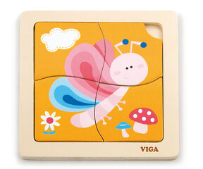 Пазл Viga 50136 для малышей - бабочка цена и информация | Пазлы | kaup24.ee