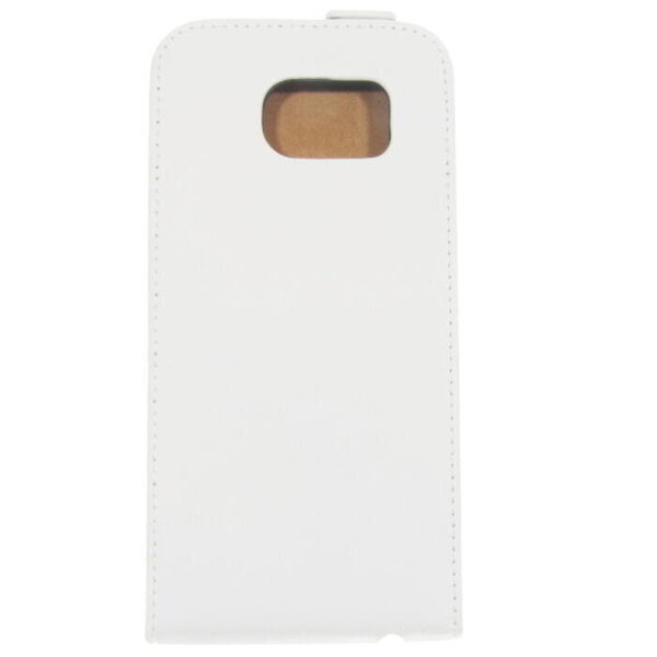 Õhuke nahast klappkott Galaxy S6 jaoks - valge hind