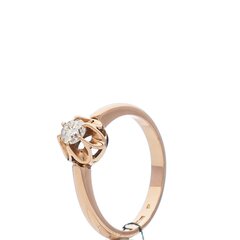 Золотое кольцо для женщин с бриллиантом цена и информация | Кольцо | kaup24.ee