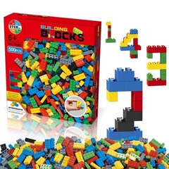 Тип Lego красочные строительные блоки (Building Blocks-Bricks) 500 шт. цена и информация | Конструкторы и кубики | kaup24.ee