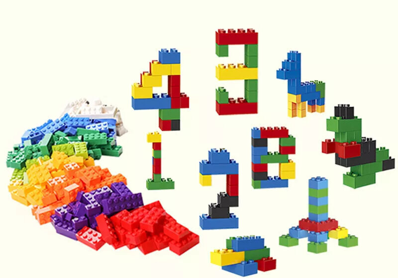 Lego tüüp värvilised ehituskivid (Building Blocks-Bricks) 500 tk hind ja info | Klotsid ja konstruktorid | kaup24.ee