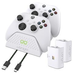 Двойное зарядное устройство для планшетов Xbox Series Xbox One, белый цена и информация | Джойстики | kaup24.ee