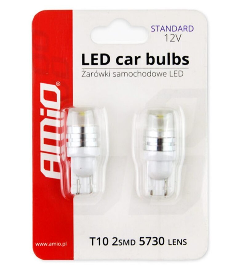 Led standardsed auto pirnid T10 5730 2SMD LÄÄS 2 tk. цена и информация | Autopirnid | kaup24.ee