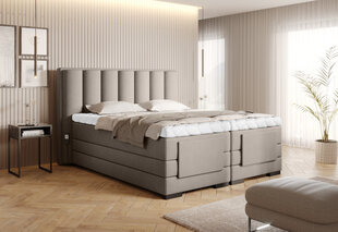 Кровать NORE Veros, 180x200 см, бежевого цвета цена и информация | Кровати | kaup24.ee