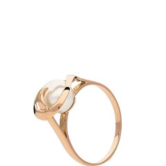 Золотое кольцо для женщин с жемчугом цена и информация | Кольцо | kaup24.ee