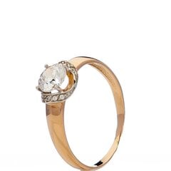 Золотое кольцо для женщин с кристаллами цена и информация | Кольцо | kaup24.ee