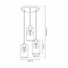 Milagro подвесной светильник Madera цена и информация | Люстры | kaup24.ee