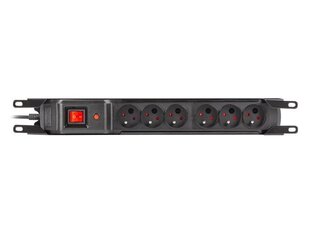 Armac Стойка Power Strip для защиты от перенапряжения 19 дюймов. M6 1,5м 6x230v черный M6/15/R/CZ цена и информация | Удлинители | kaup24.ee