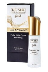 Ночной питательный крем для лица с золотом и витамином E Dr. Sea Gold, 50 мл цена и информация | Кремы для лица | kaup24.ee