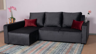 Угловой диван - Кровать "Megan" Тёмно Серый цена и информация | Угловые диваны | kaup24.ee