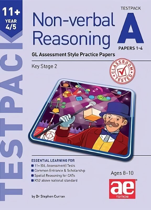11plus Non-verbal Reasoning Year 4/5 Testpack A Papers 1-4: GL Assessment Style Practice Papers hind ja info | Noortekirjandus | kaup24.ee
