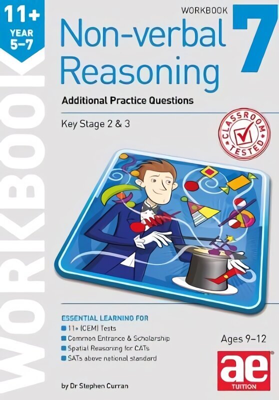 11plus Non-verbal Reasoning Year 5-7 Workbook 7: Additional CEM Style Practice Questions цена и информация | Noortekirjandus | kaup24.ee