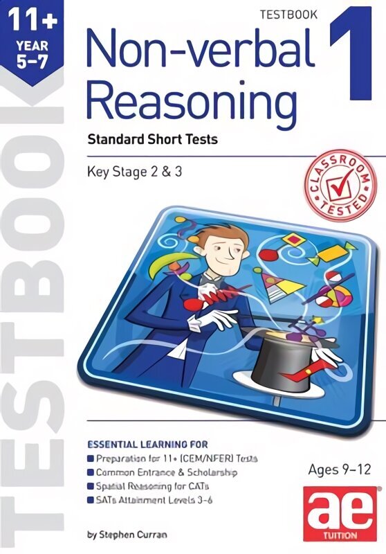 11plus Non-verbal Reasoning Year 5-7 Testbook 1: Standard GL Assessment Style 10 Minute Tests цена и информация | Noortekirjandus | kaup24.ee