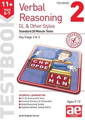 11plus Verbal Reasoning Year 5-7 GL & Other Styles Testbook 2: Standard 20 Minute Tests цена и информация | Книги для подростков и молодежи | kaup24.ee