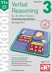 11plus Verbal Reasoning Year 5-7 GL & Other Styles Workbook 3: Verbal Reasoning Technique hind ja info | Noortekirjandus | kaup24.ee