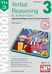 11plus Verbal Reasoning Year 4/5 GL & Other Styles Workbook 3: Additional Multiple-choice Practice Questions hind ja info | Noortekirjandus | kaup24.ee