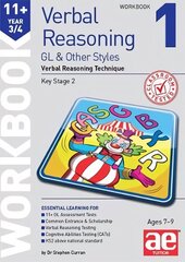 11plus Verbal Reasoning Year 3/4 GL & Other Styles Workbook 1: Verbal Reasoning Technique цена и информация | Книги для подростков и молодежи | kaup24.ee