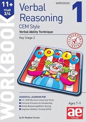 11plus Verbal Reasoning Year 3/4 CEM Style Workbook 1: Verbal Ability Technique hind ja info | Noortekirjandus | kaup24.ee