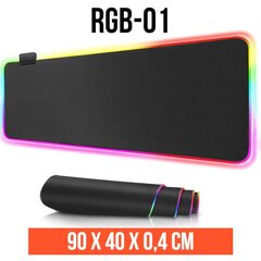 Hiirematt RGB XL, 90 x 40 x 0,4 cm цена и информация | Мыши | kaup24.ee