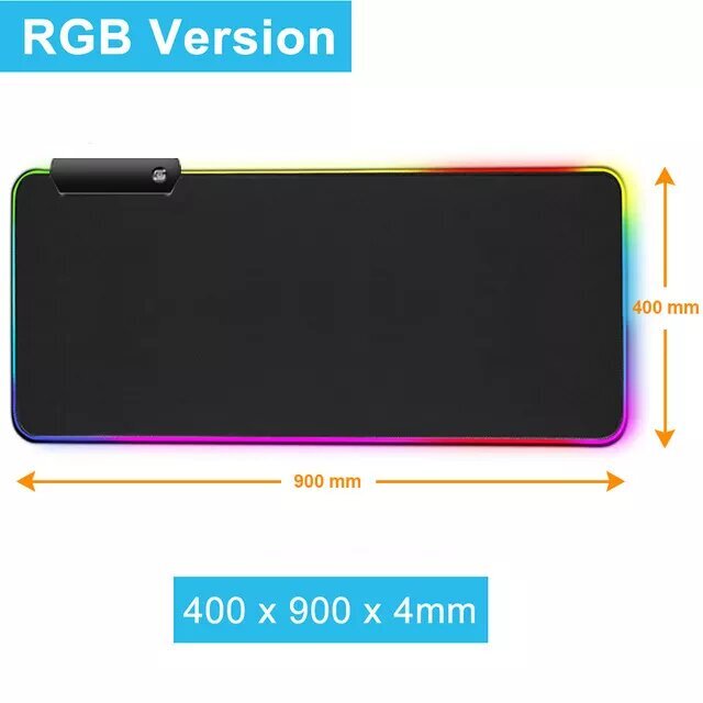 Hiirematt RGB XL, 90 x 40 x 0,4 cm цена и информация | Hiired | kaup24.ee