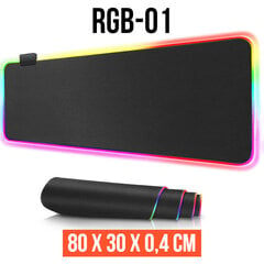 Hiirematt RGB XL, 80 x 30 x 0,4 cm цена и информация | Мыши | kaup24.ee