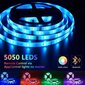 15m bluetooth LED lint telefonirakenduse ja kaugjuhtimispuldiga LIVMAN SMD5050 hind ja info | LED ribad | kaup24.ee