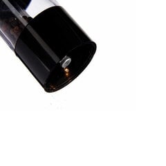 Elektriline Veski Must LED Kerge Plastmass (5,3 x 5,3 x 22,5 cm) hind ja info | Soola- ja pipraveskid, maitseianepurgid | kaup24.ee