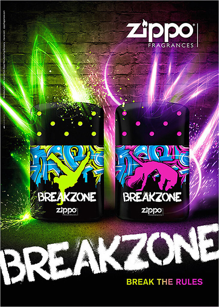 Zippo Fragrances BreakZone For Him EDT meestele 75 ml hind ja info | Meeste parfüümid | kaup24.ee