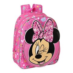 Laste seljakott Minnie Mouse Lucky Roosa (28 x 34 x 10 cm) hind ja info | Koolikotid, sussikotid | kaup24.ee