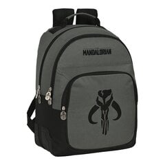 Школьный рюкзак The Mandalorian, чёрный / серый (32 x 42 x 15 см) цена и информация | Школьные рюкзаки, спортивные сумки | kaup24.ee