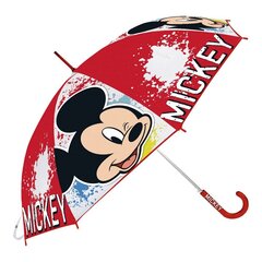 Vihmavari Mickey Mouse Happy Smiles Punane (Ø 80 cm) hind ja info | Karnevali kostüümid | kaup24.ee