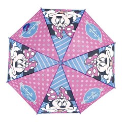 Автоматический зонтик Minnie Mouse Lucky, синий / розовый, Ø 84 cм цена и информация | Аксессуары для детей | kaup24.ee