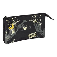 Koolikott Batman Hero Must (22 x 12 x 3 cm) цена и информация | Пеналы | kaup24.ee